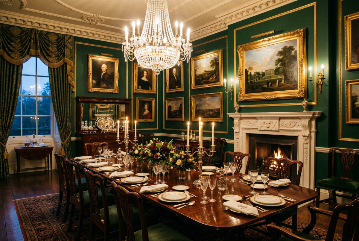 Stately Georgian dining room
